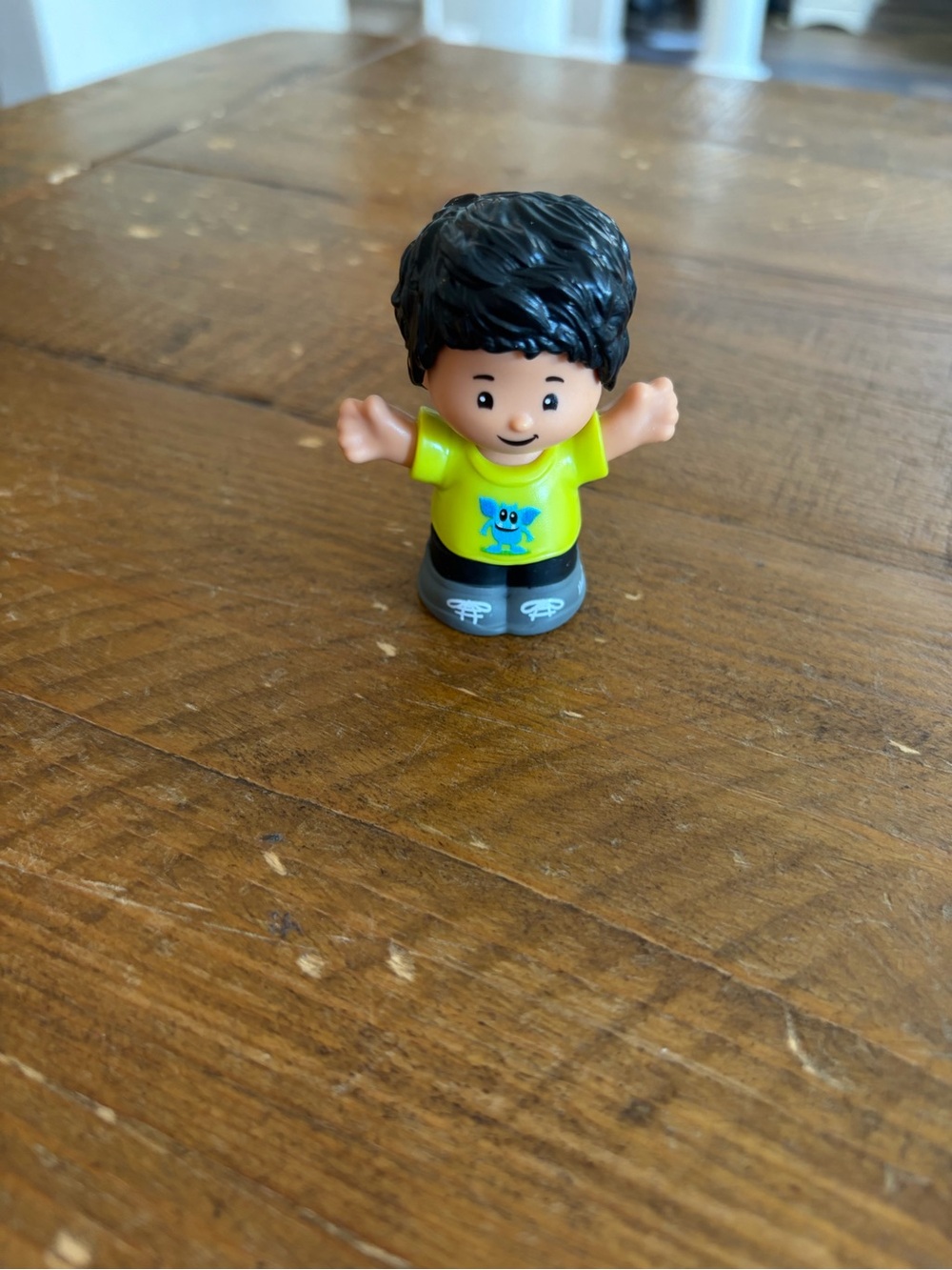 Fisher Price Little People boy with monster shirt as is